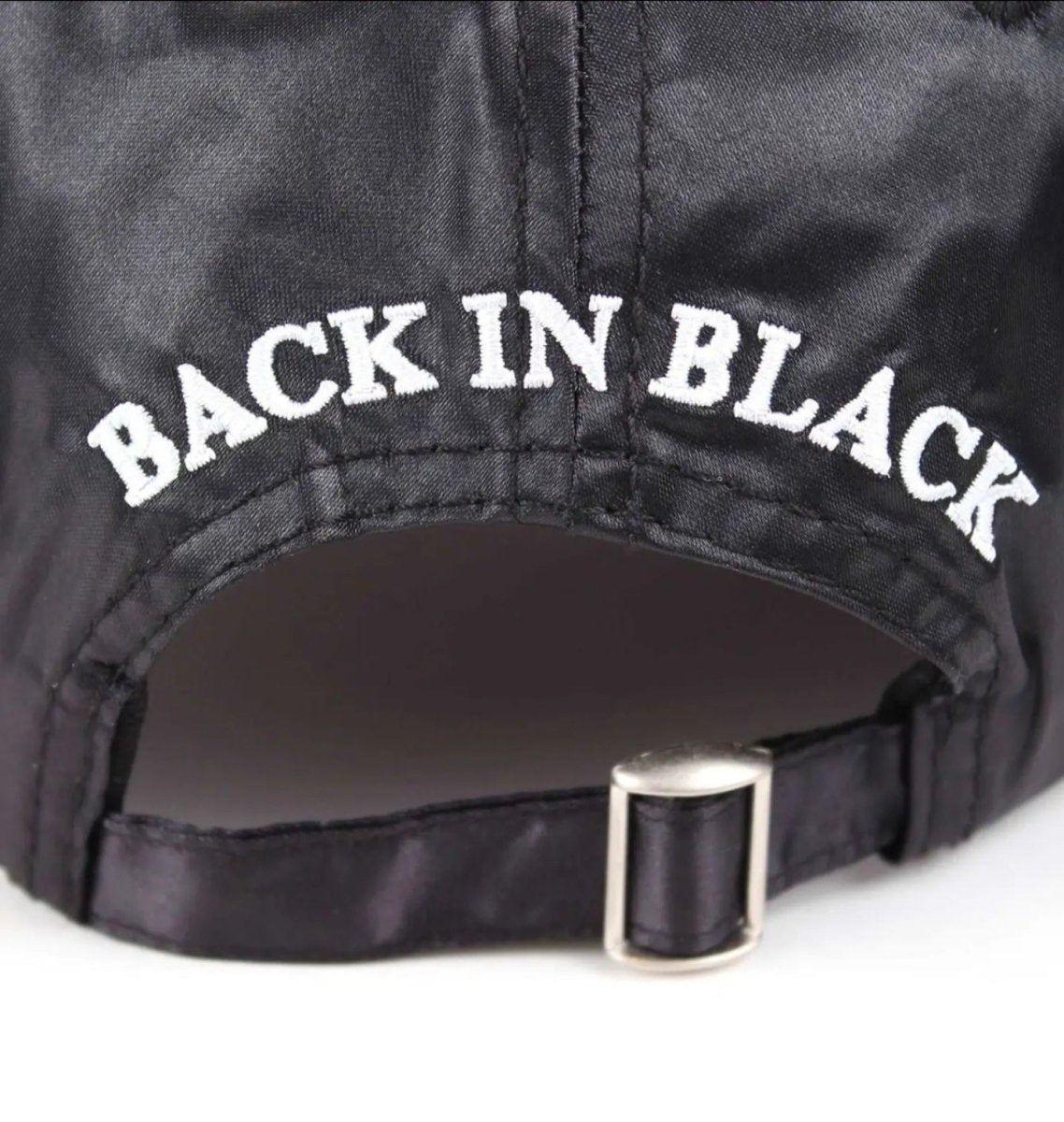AC/DC Back In Black Cap – Cotton Division (Officieel Gelicenseerd) - Skone Store
