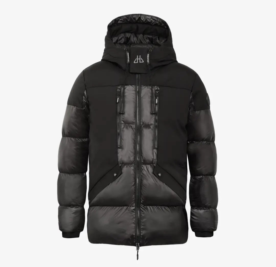 HORSPIST Monochrome Gewatteerde Winterjas Noir/Zwart – Windwerend & Waterafstotend - Skone Store