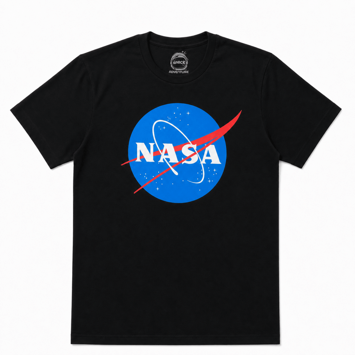 NASA Space Adventure T‑shirt – Officieel Gelicenseerd – 100% Katoen – Zwart - Skone Store