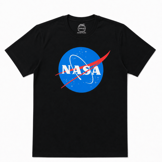 NASA Space Adventure T‑shirt – Officieel Gelicenseerd – 100% Katoen – Zwart - Skone Store