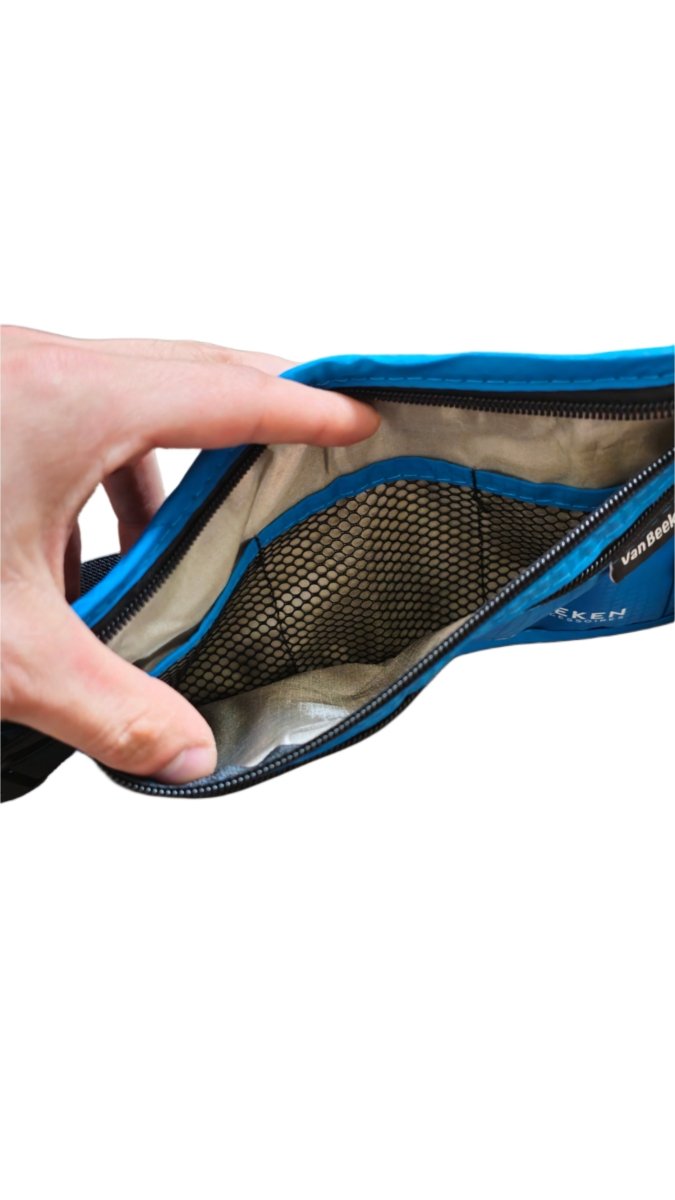 Van Beeken Antidiefstal Moneybelt – Waterdicht Heuptasje voor op Reis – Blauw - SK Collections