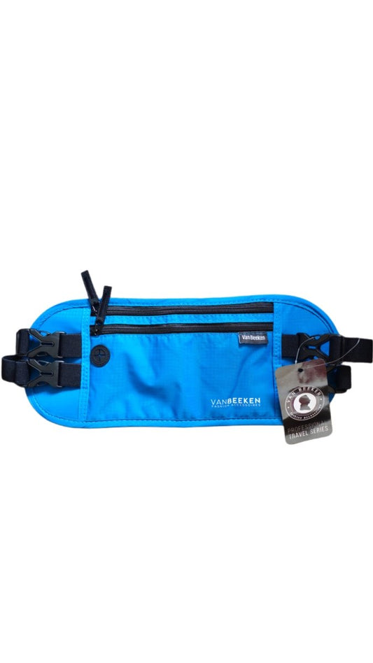 Van Beeken Antidiefstal Moneybelt – Waterdicht Heuptasje voor op Reis – Blauw - SK Collections