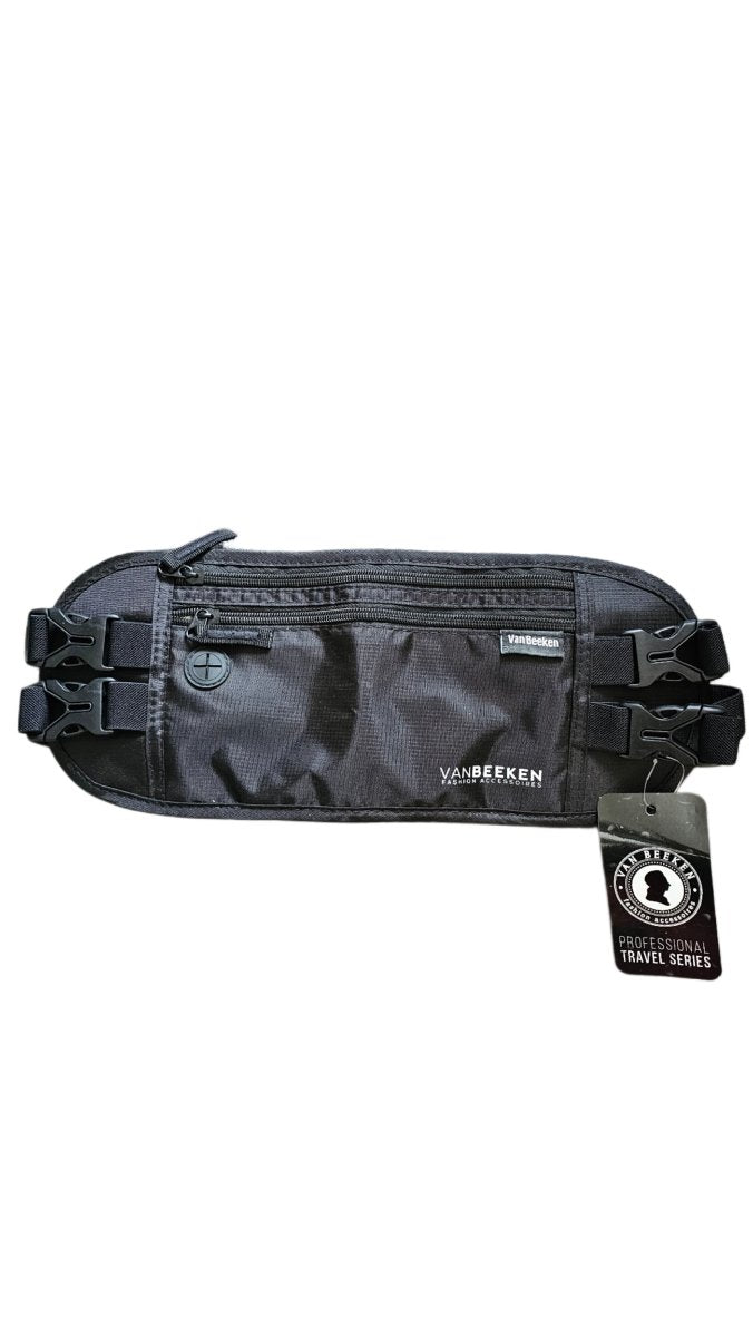 Van Beeken Antidiefstal Moneybelt – Waterdicht Heuptasje voor op Reis – Zwart - SK Collections